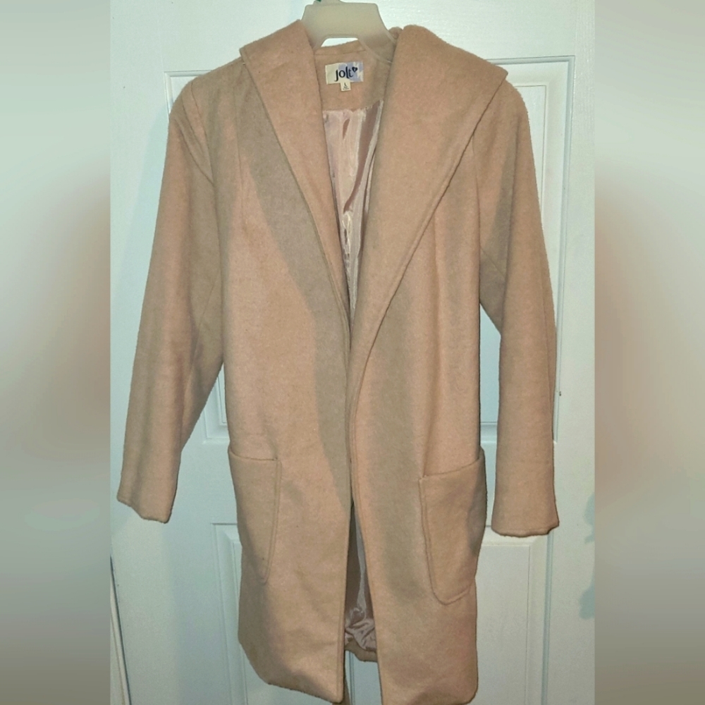 Women cashmere hooded coat